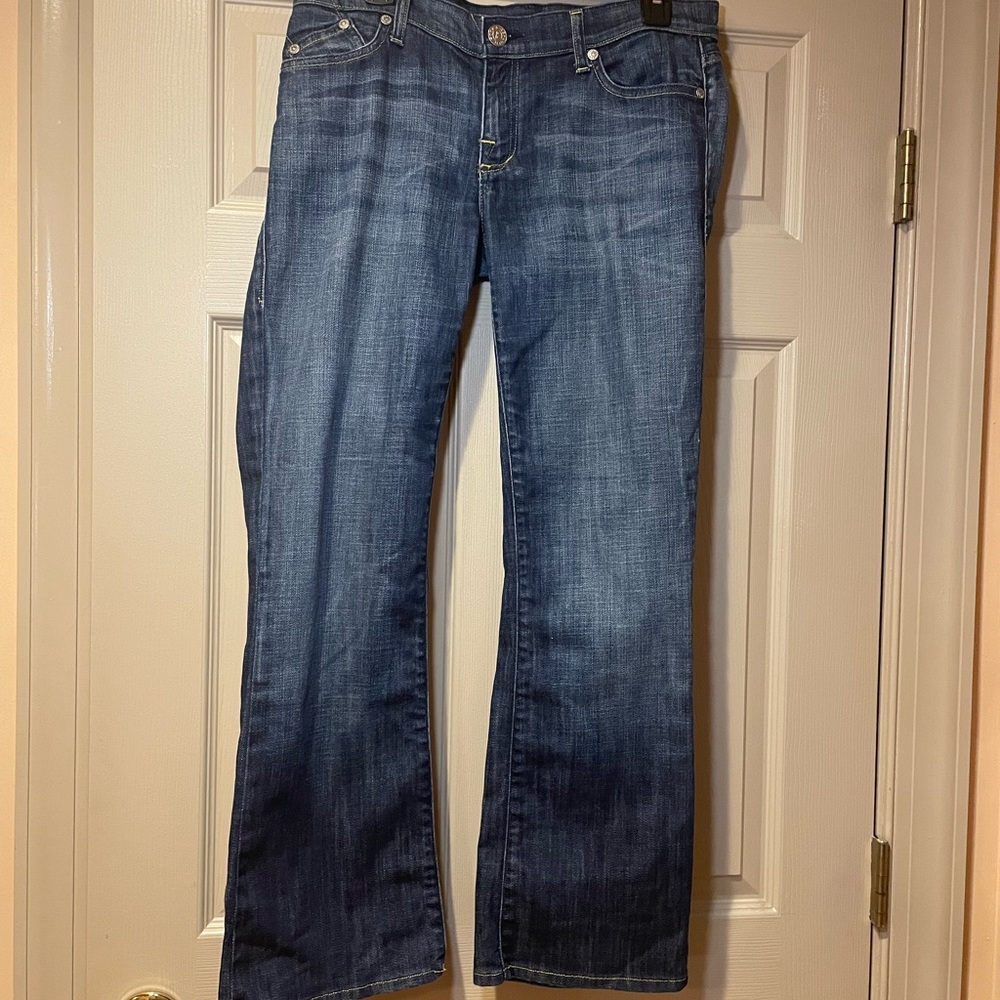 Rock‎ & Republic Blue Subtle Flare/Wide Leg Jeans, Size 30